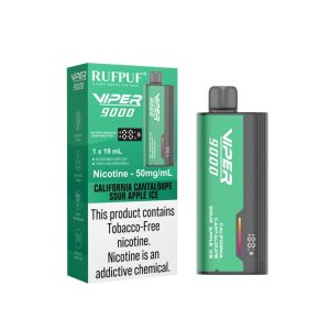 Rufpuf Viper Disposable – California Cantaloupe Sour Apple Ice 50mg (9000Puff)
