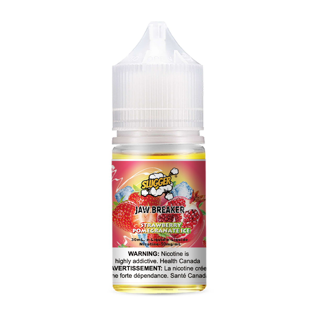 Slugger Jaw Breaker Series Strawberry Pomegranate Ice – 30ml Nic Salt - Image 3