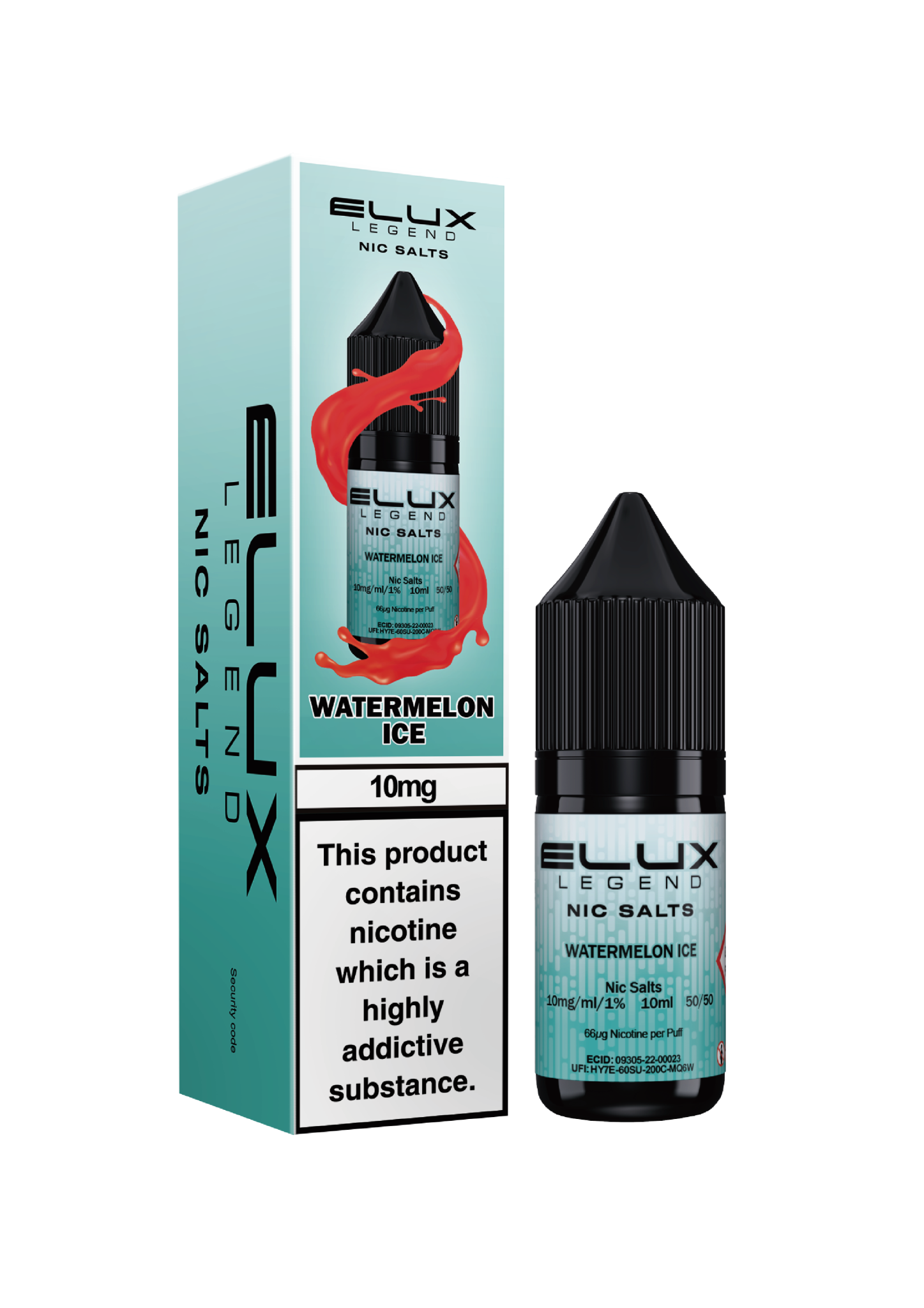 Watermelon Ice Flavour Nic Salt E-Liquid by ELUX (10ml)